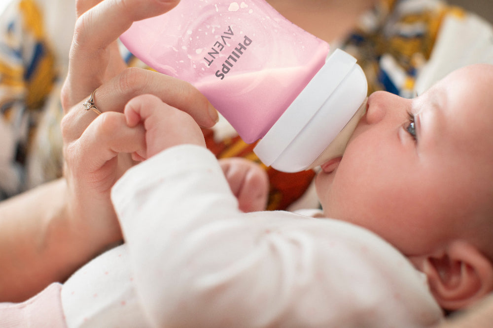 Avent Natural Response Pink Feeding Bottle 1M+ - 260 ml - 0