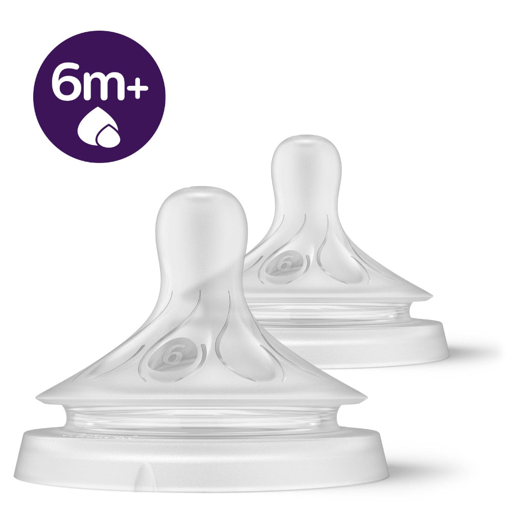 Avent 2 Natural Response Thick Feeds Teats - 6M+ - 0