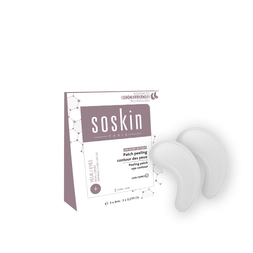 SoSkin Eye Peeling Patch with 10% Lactic Acid - 3*8 ml