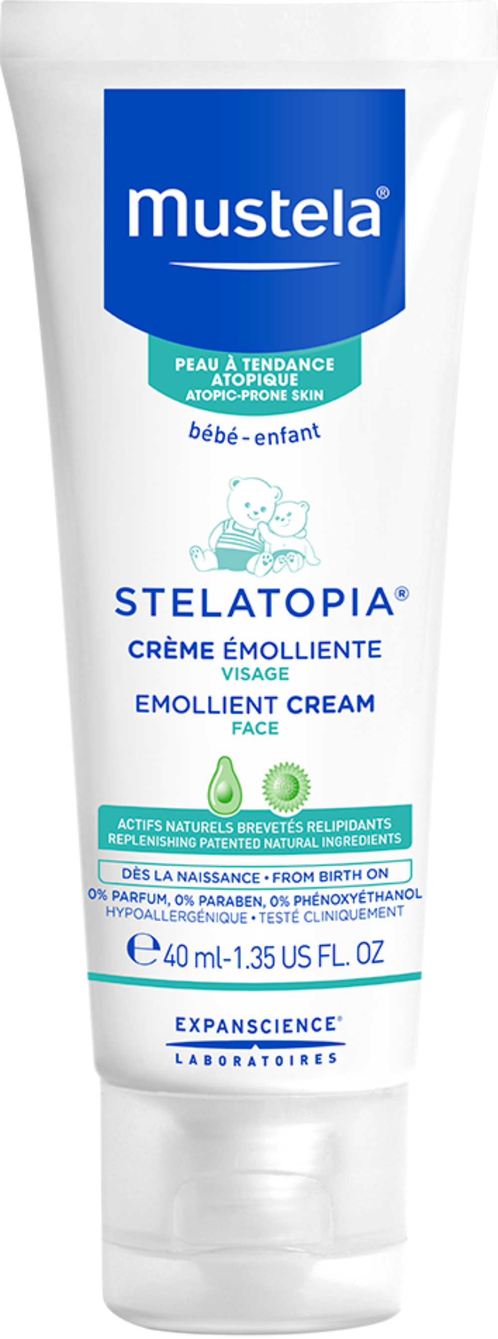 Mustela Stelatopia Face Cream - 40 ml