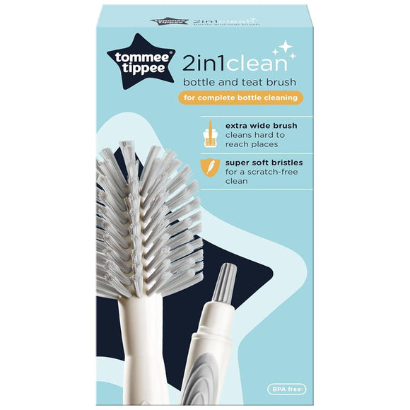 Tomme Tippee 2 in 1 Clean, Bottle & Teat Brush