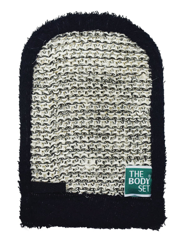 The Body Set Gloves Bath Mit Black - OPT-3095