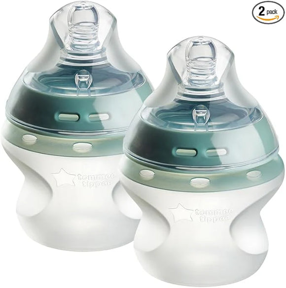 Tommee Tippee X2 Natural Start Silicone Bottles 0M+  - 150 ml