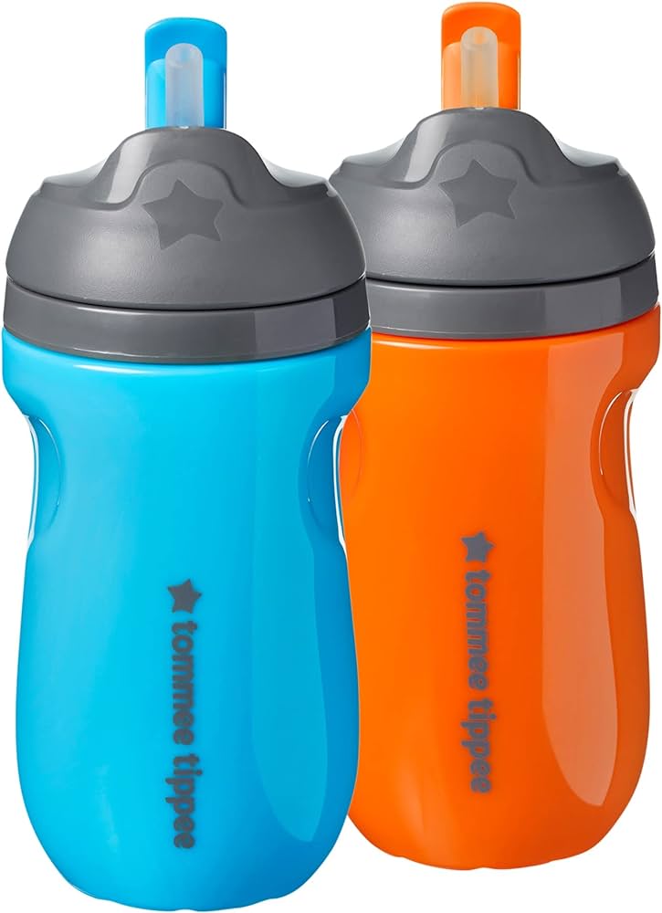 Tommee Tippee Insulated Straw Toddler Tumbler Cup Pack Of 2 - 266 ml