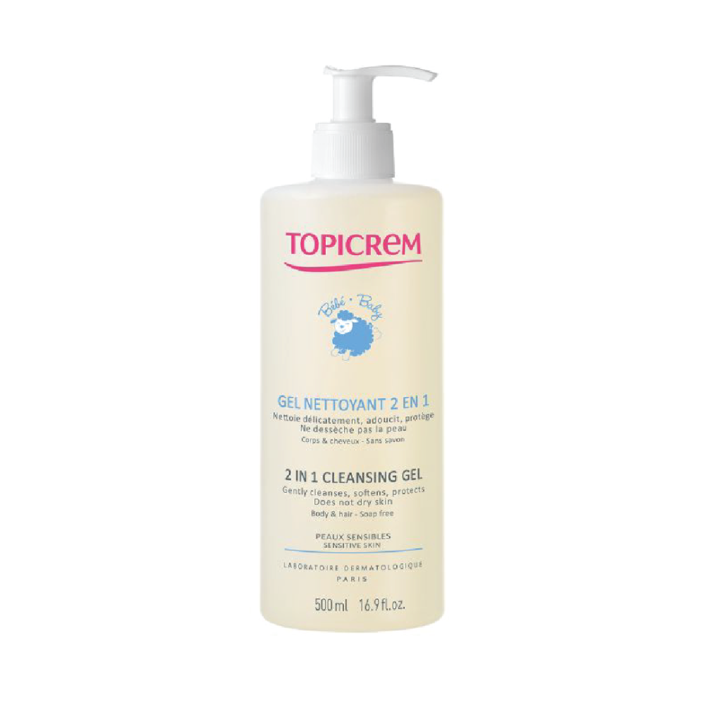 Topicrem Cleansing Gel 2 in 1 For Babies - 500 ml