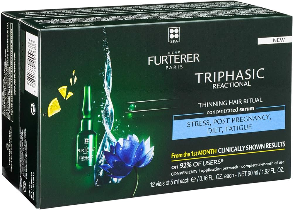 Triphasic Reactional Sudden Hair Loss Treatment 12 Amp X 5 ml