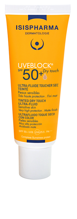 Isispharma UVEBLOCK SPF50+ Dry Touch Invisible Tinted Fluid - 40 ml