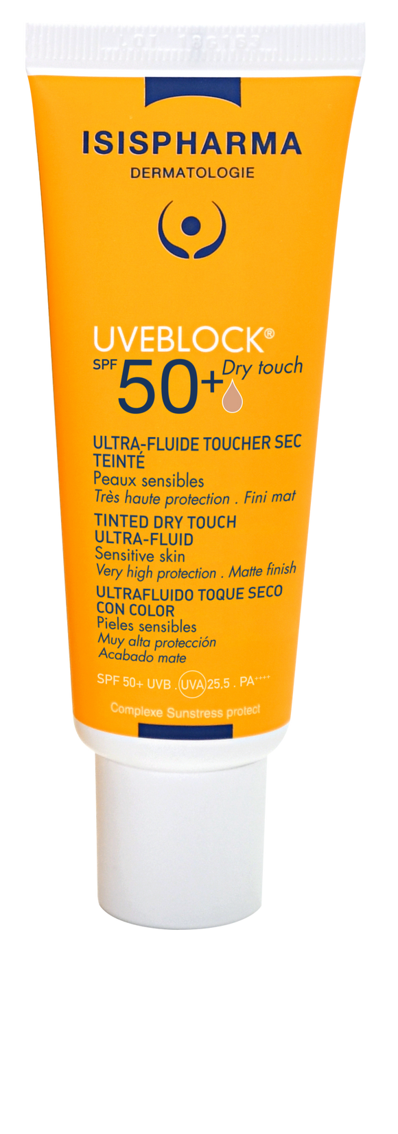 Isispharma UVEBLOCK SPF50+ Dry Touch Invisible Tinted Fluid - 40 ml