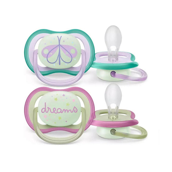 Avent 2 Ultra Air Night Soother 0-6 M