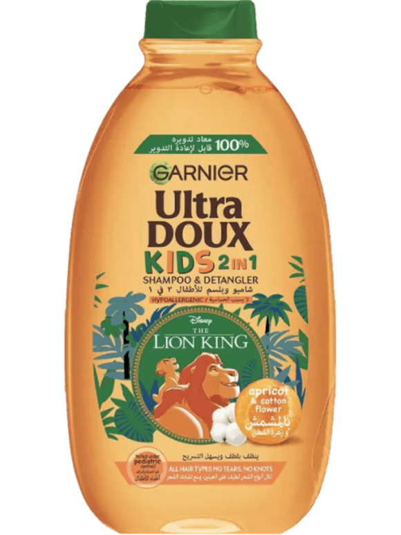 Garnier Ultra Doux - Kids Apricot 2-in-1 Shampoo - 600 ml