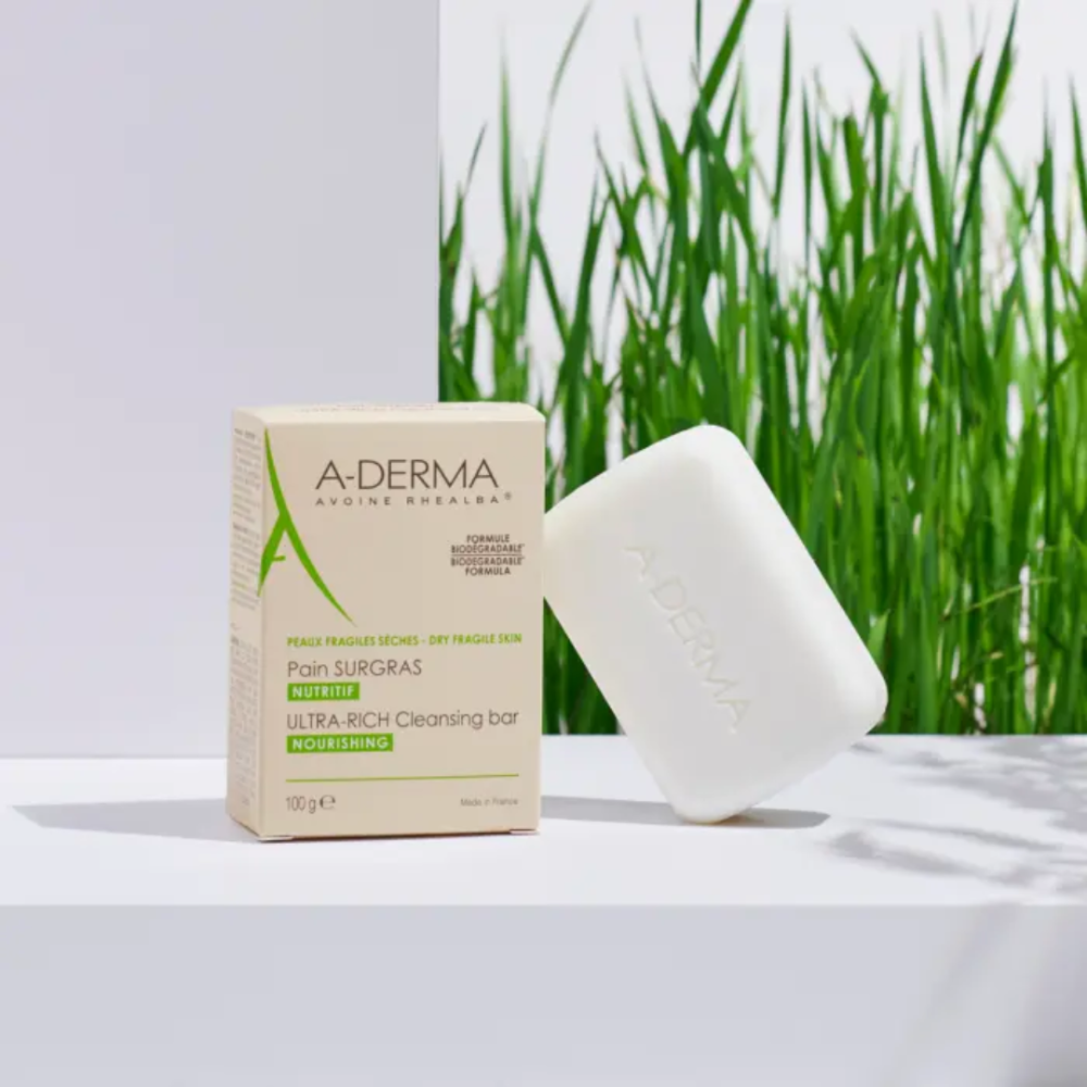 A-Derma Ultra Rich Cleansing Bar For Sensitive Skin - 100 g