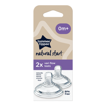 Tommee Tippee Natural Start Teats - 2 Pieces - 0