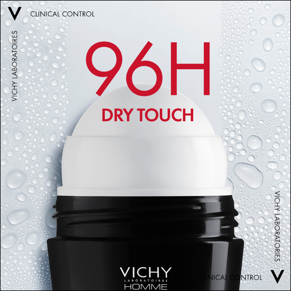 Vichy 96 Hour Clinical Control Deodorant For Men - 50 ml