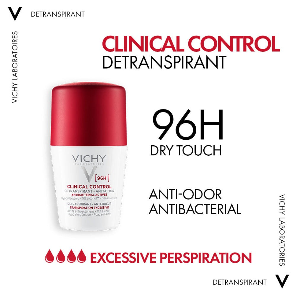 Vichy 96 Hour Clinical Control Deodorant For Women - 50 ml