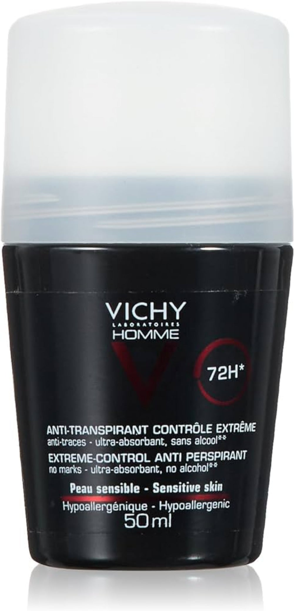 Vichy Homme Extreme Control 74hrs Anti-Perspirant Roll-On Deodorant - 50 ml