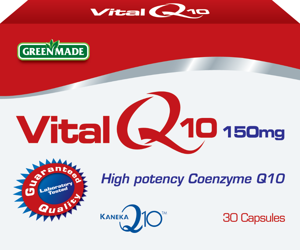 Green Made Vital Q10 150 mg - 30 Capsules