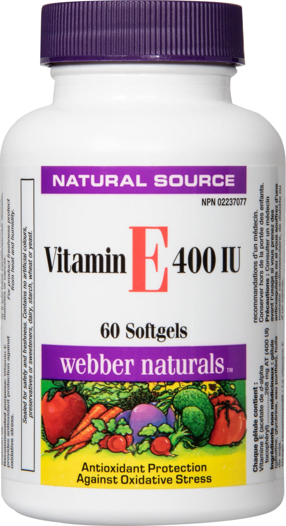 Webber Naturals® Vitamin E-400 - 60 Softgels