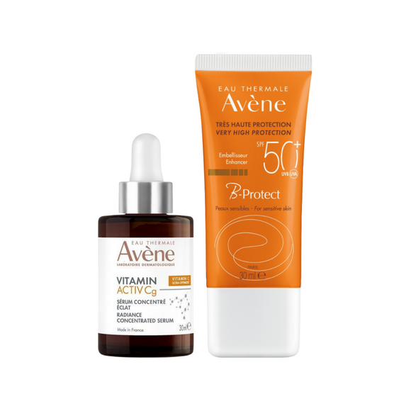 Avene Vitamin C Serum With B-Protect Sunscreen Bundle