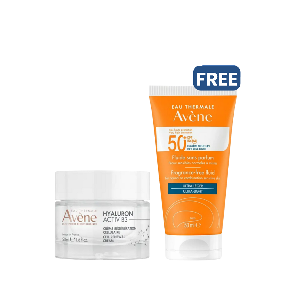 Avene Hyaluron Activ B3 Day With A Free Fluid Sunscreen