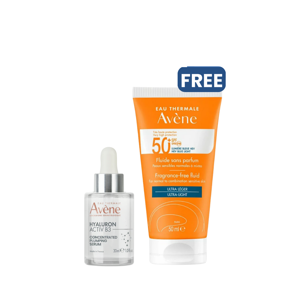 Avene Hyaluron Activ B3 Serum With A Free Fluid Sunscreen