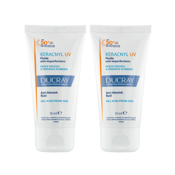 Ducray Keracnyl SPF50 Dual Sunscreen Bundle