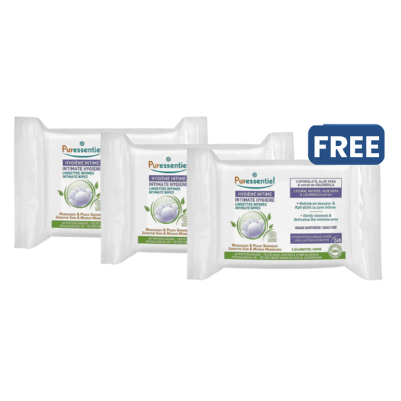 Puressentiel Intimate Wipes Buy 2 Get 1