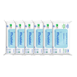 Mustela Wipes Face, Hands And Body- 60 pcs (6 Packs) - 0