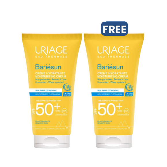 Uriage Bariesun Moisturising Cream Non Perfumed SPF 50 Buy 1 Get 1