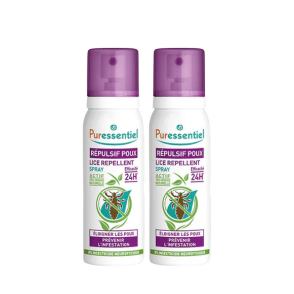 Puressentiel Lice Spray Repellant Dual Bundle