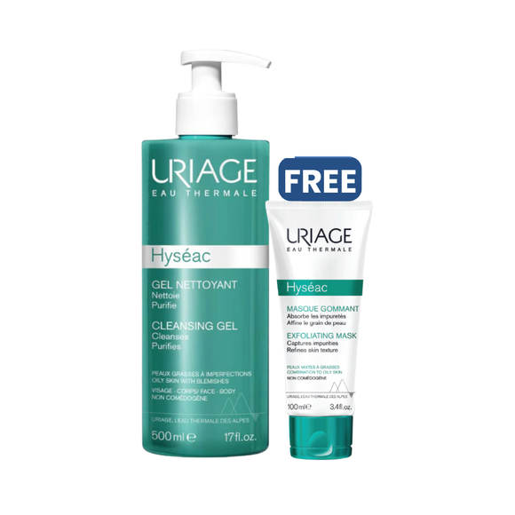 Uriage Hyseac Cleansing Gel With A Free Hyseac Mask