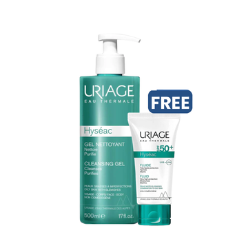 Uriage Hyseac Gel With A Free Sunscreen