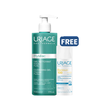 Uriage Hyseac Gel With A Free Bariesun