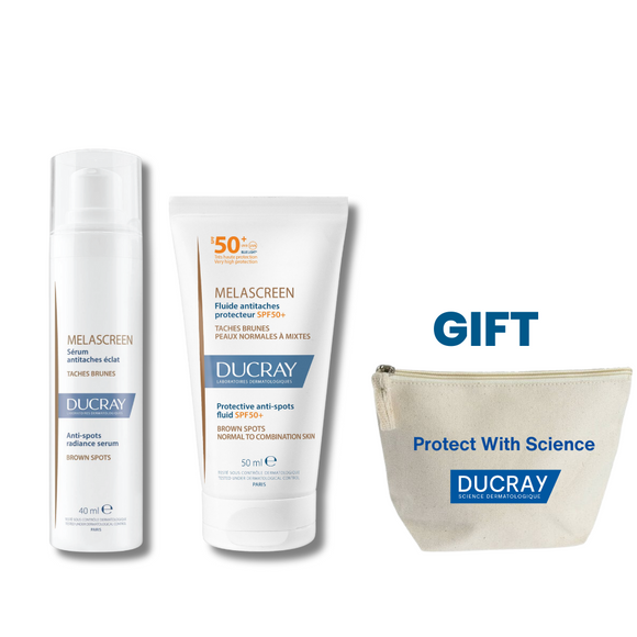 Ducray Melascreen Serum With Sunscreen Bundle