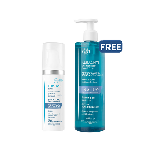 Ducray Keracnyl Serum With A Free Keracnyl Face Wash