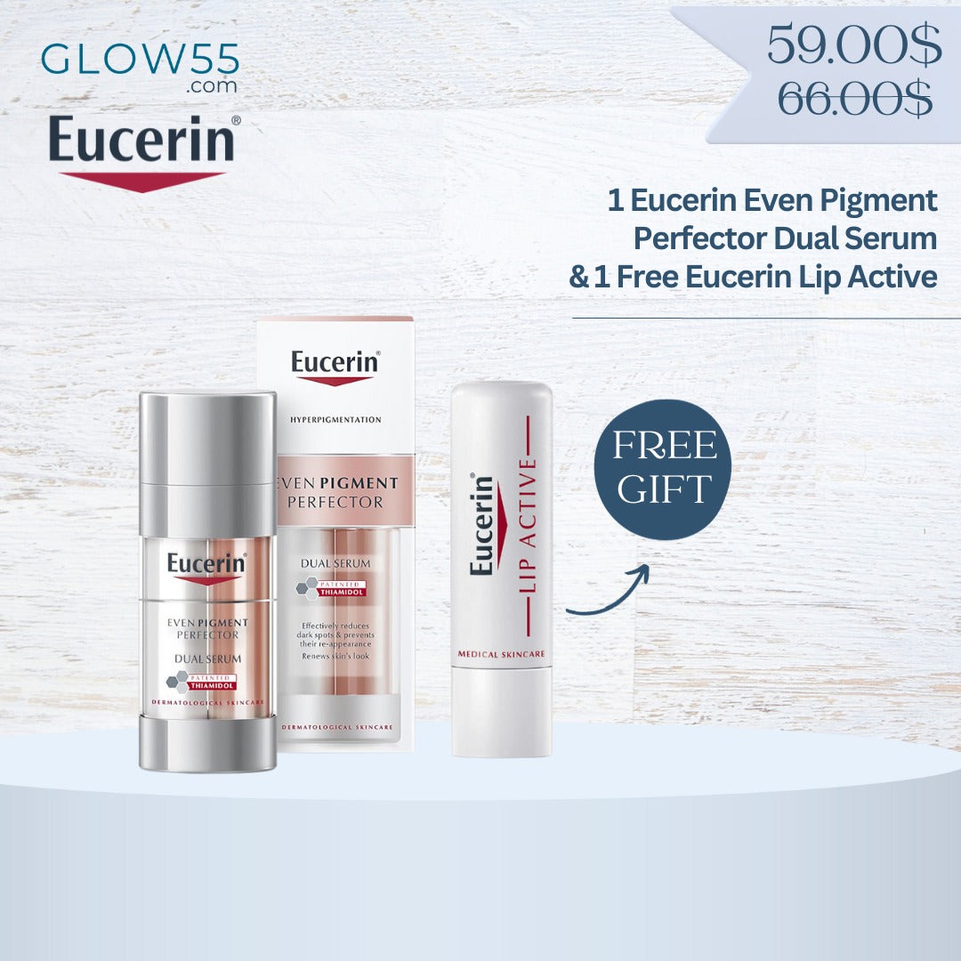 Eucerin Even Pigment Perfector Dual Serum + Lip Active (Free)