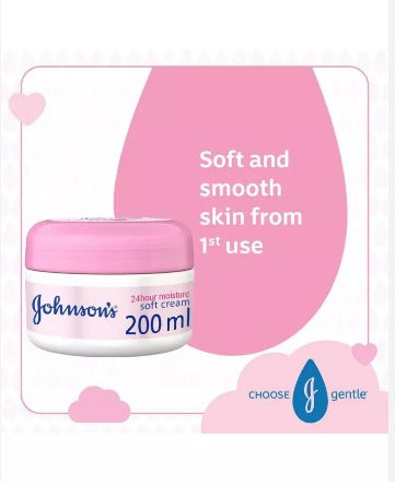 Johnson's 24-Hour Moisture Body Soft Cream