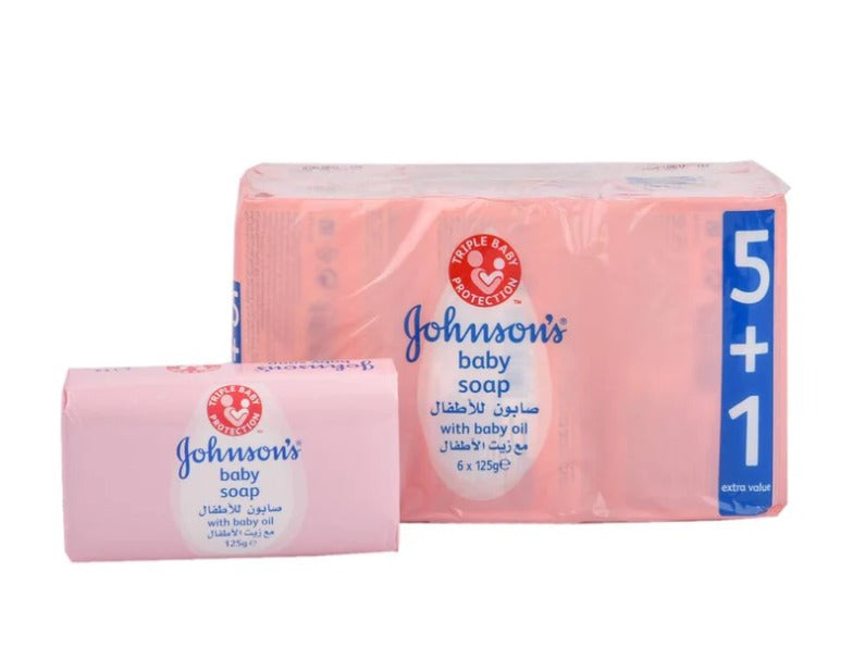 Johnson's Baby Soap Soft Pink 5+1 - 125 G