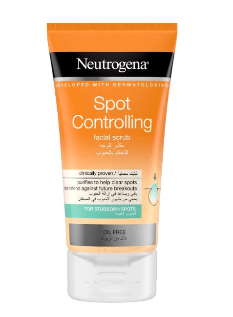 Neutrogena Spot Controlling Oil Free Facial Scrub - 150 ml