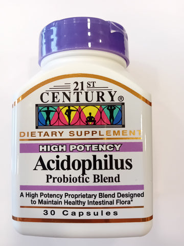 21st Century Acidophilus - 30 Capsules