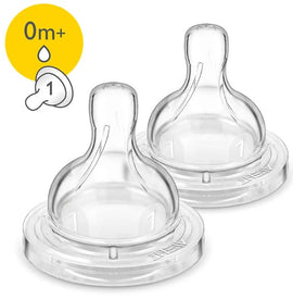 Avent  2 Classic+ Teats Newborn 1 Hole - 0M+ - 0