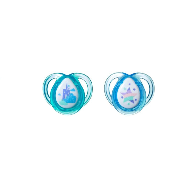 Tommee Tippee Anytime Soother Baby Boy x 2pcs (0-6 Months)