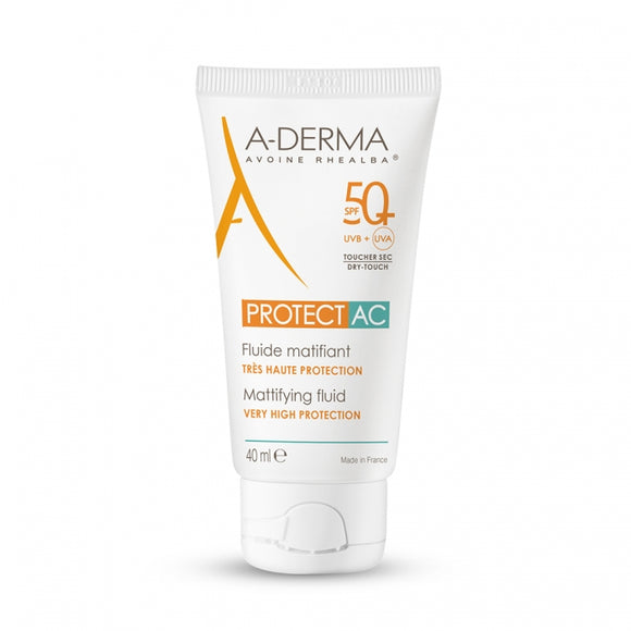 A-DERMA Sun Protect AC Mattifying Fluid SPF50+ 40 ml