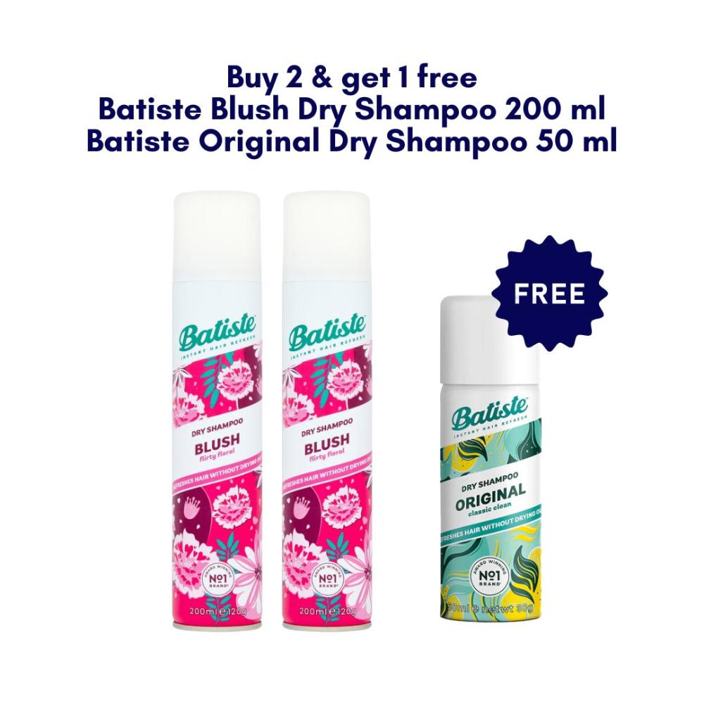 Batiste Blush Dry Shampoo Buy 2 Get 1