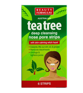 Beauty Formula Tea Tree Nose Pore Strips - 6 Strips
