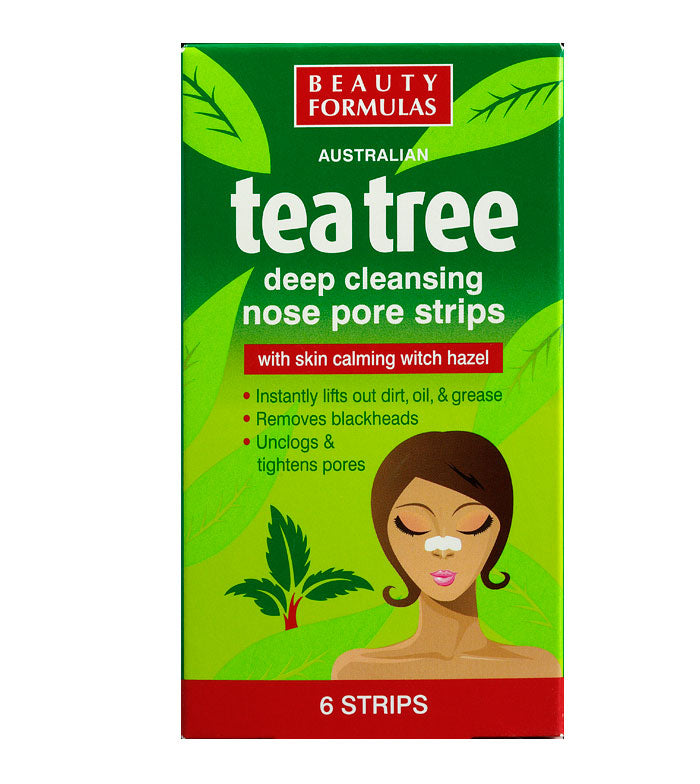 Beauty Formula Tea Tree Nose Pore Strips - 6 Strips