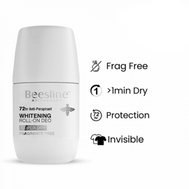 Beesline Whitening Deodorant Roll-On Super Dry - Fragrance Free