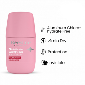 Beesline Whitening Deodorant Roll-On Super Dry - Jouri Rose - 0