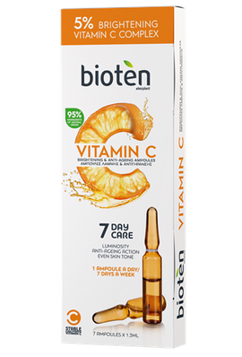 Bioten Vitamin C Brightening & Anti-ageing Αmpoules 7x1.5 ml