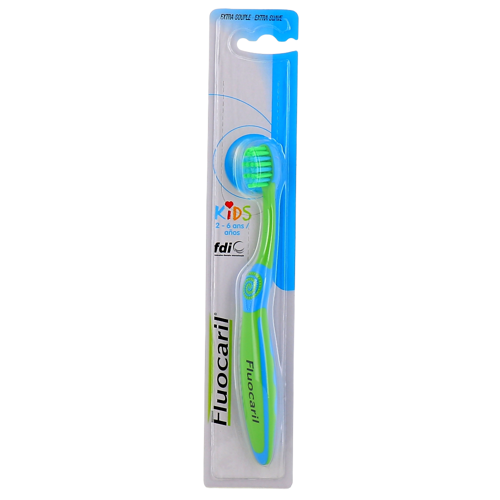 Fluocaril-kids Toothbrush 2-6 Years - Green & Blue