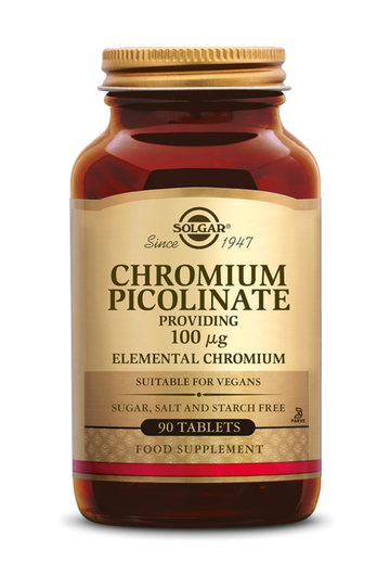 Solgar Chromium Picolinate 100 Mcg - 90 Tablets